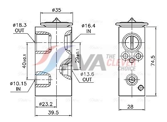 Клапан ТРВ (терморегулюючий клапан) AVA QUALITY COOLING RT1683 - zapix