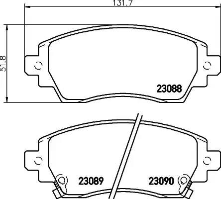 Гальмівні колодки дискові NISSHINBO NP1120 - zapix