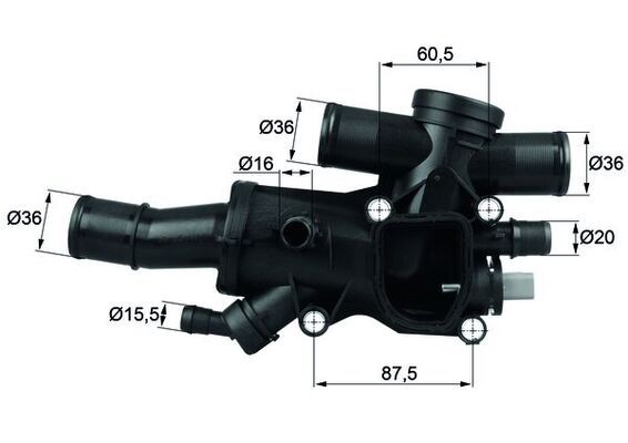 Термостат MAHLE TH4483 - zapix