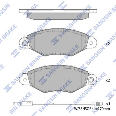 Тормозные колодки дисковые HI-Q SP1891