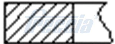 Комплект поршневих кілець FRECCIA FR10109800 - zapix