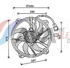 Вентилятор системи охолодження AVA QUALITY COOLING PE7556 - zapix