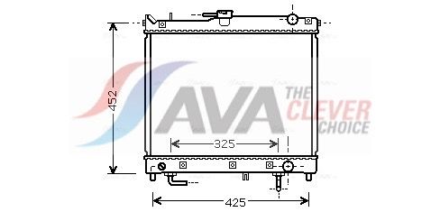 Радіатор охолодження двигуна AVA QUALITY COOLING SZ2109 - zapix