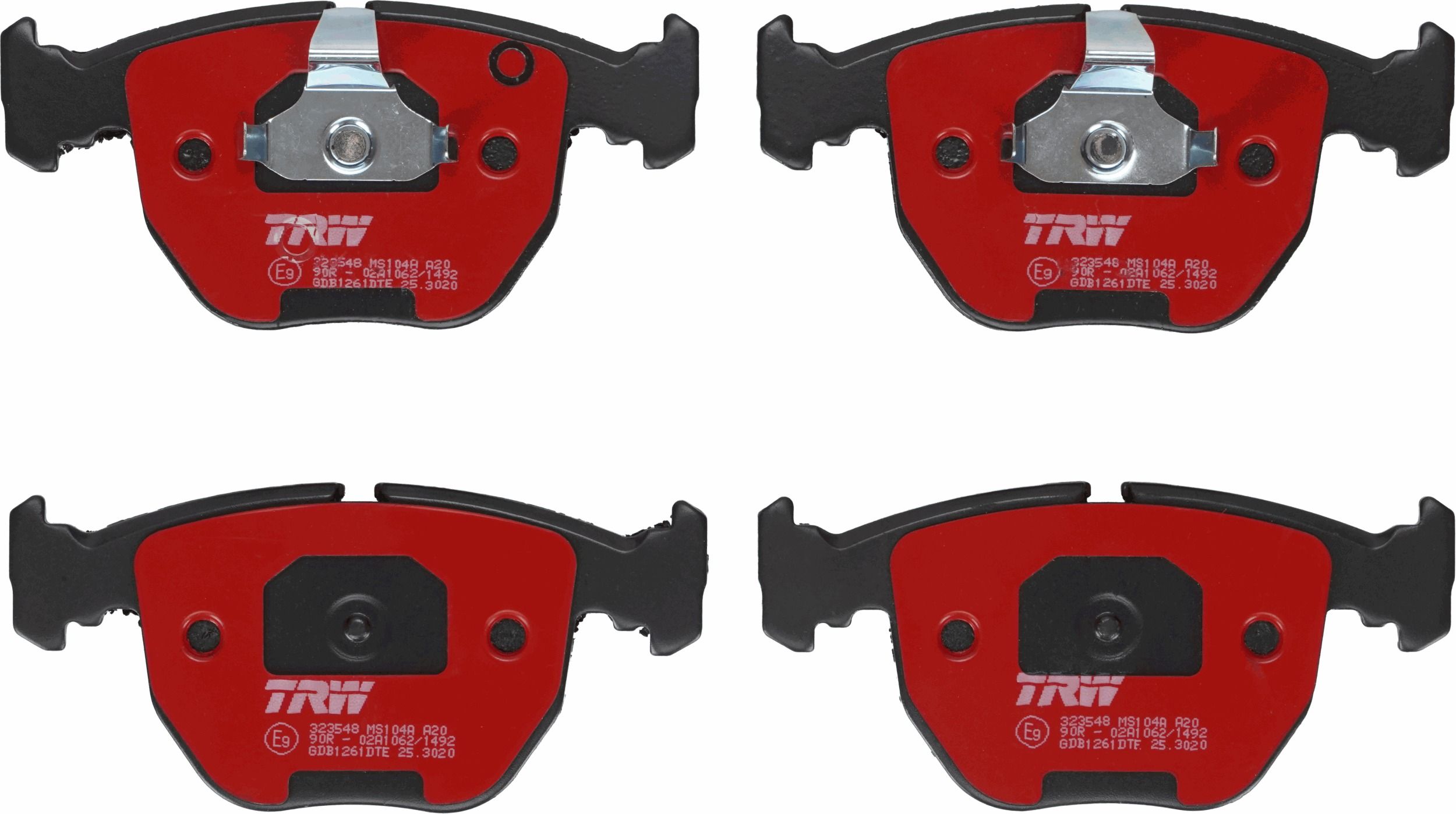 Гальмівні колодки дискові TRW GDB1261DTE - zapix
