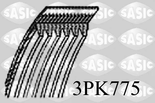 Поліклиновий ремінь SASIC 3PK775 - zapix