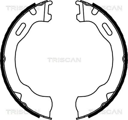 Гальмівні колодки ручника (барабанні) TRISCAN 810080007 - zapix