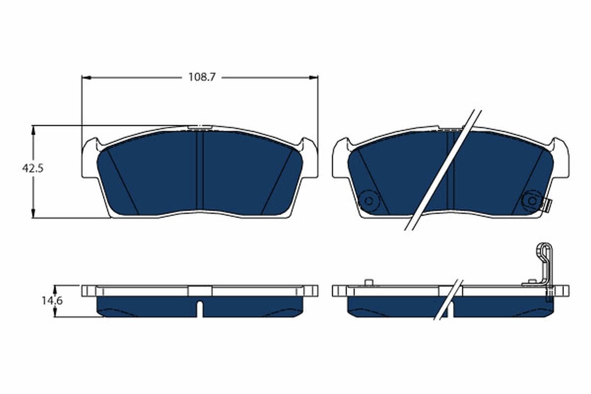 Гальмівні колодки дискові TRW GDB1940BTE - zapix