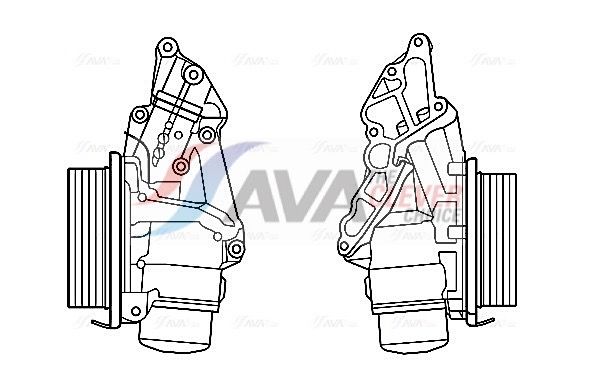 Оливний радіатор двигуна AVA QUALITY COOLING MS3688H - zapix