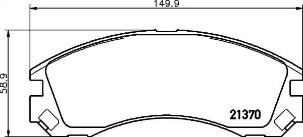 Гальмівні колодки дискові NISSHINBO NP3032 - zapix