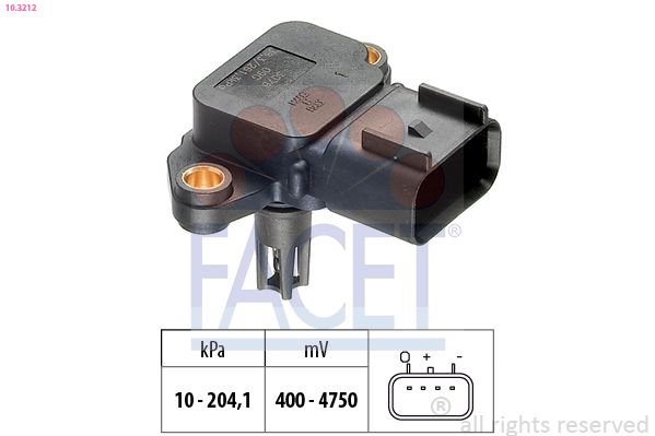 Датчик тиску наддува FACET 103212 - zapix