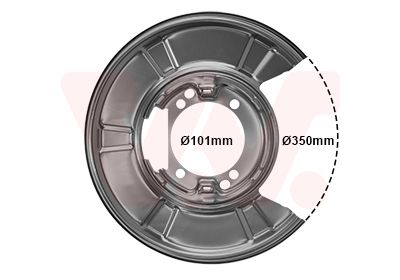 Захист гальмівного диска VAN WEZEL 3077371 - zapix