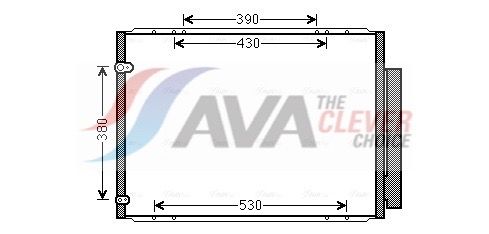 Радіатор кондиціонера AVA QUALITY COOLING TO5573D - zapix
