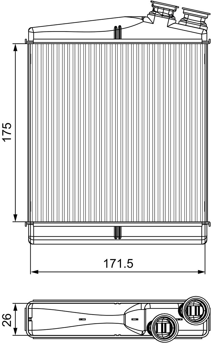Радіатор пічки VALEO 811512 - zapix