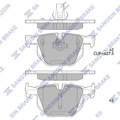 Гальмівні колодки дискові HI-Q SP2157