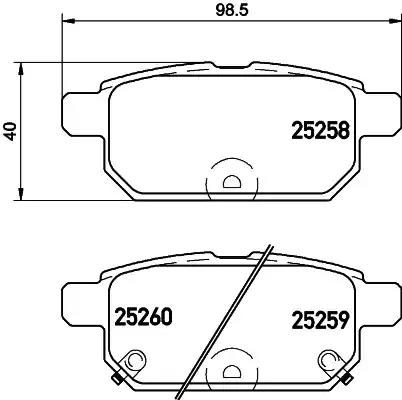Гальмівні колодки дискові NISSHINBO NP9016 - zapix