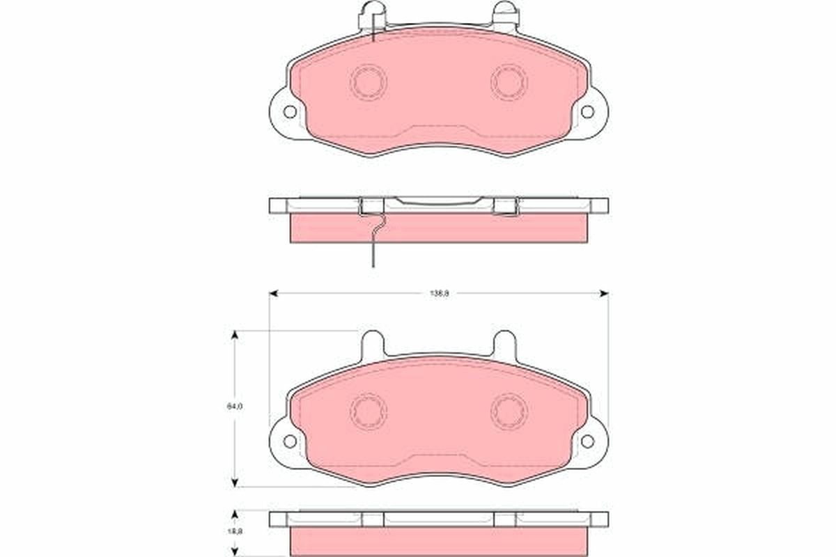Гальмівні колодки дискові TRW GDB1572 - zapix