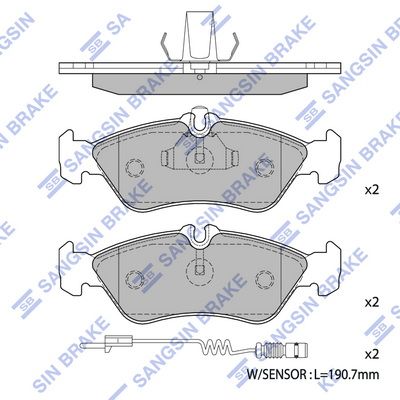 Тормозные колодки дисковые HI-Q SP1274