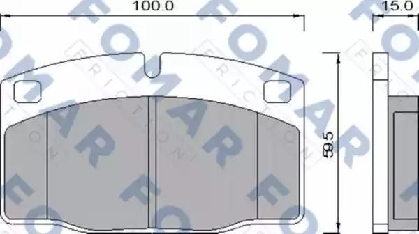Гальмівні колодки дискові FOMAR FRICTION FO426981 - zapix