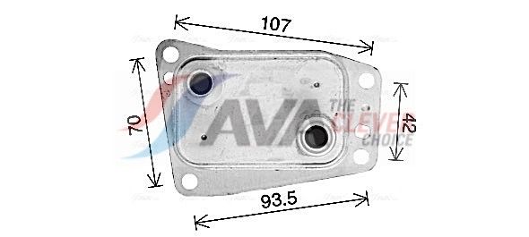 Оливний радіатор двигуна AVA QUALITY COOLING CN3327 - zapix