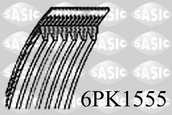 Поліклиновий ремінь SASIC 6PK1555 - zapix