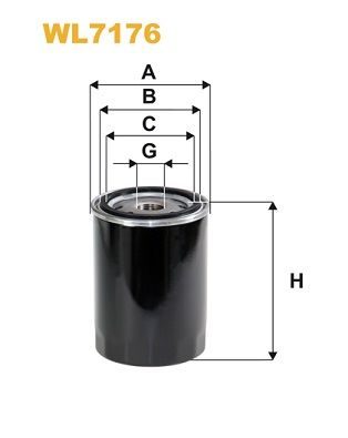 Оливний фільтр WIX FILTERS WL7176