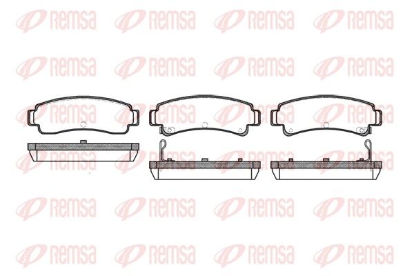 Гальмівні колодки дискові REMSA 030212 - zapix
