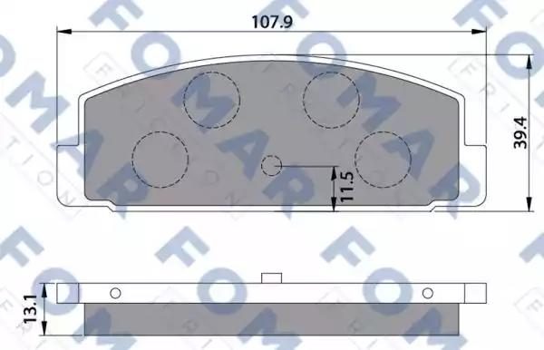 Гальмівні колодки дискові FOMAR FRICTION FO680181 - zapix