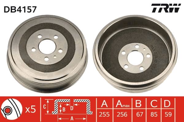 Гальмівний барабан TRW DB4157 - zapix
