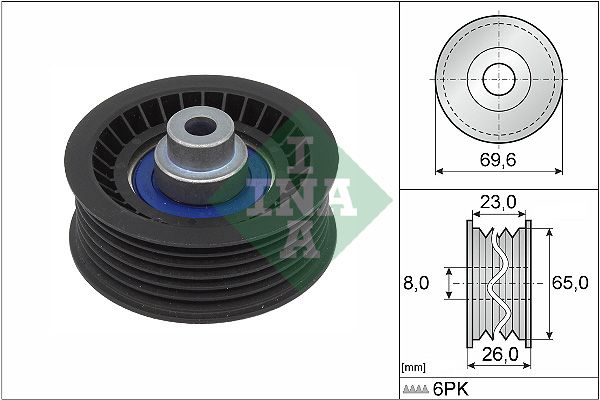 Обвідний ролик ременя приводного SCHAEFFLER INA 532091710 - zapix