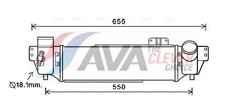 Інтеркулер AVA QUALITY COOLING KA4209 - zapix