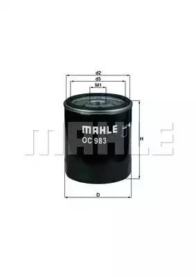 Оливний фільтр MAHLE OC983 - zapix