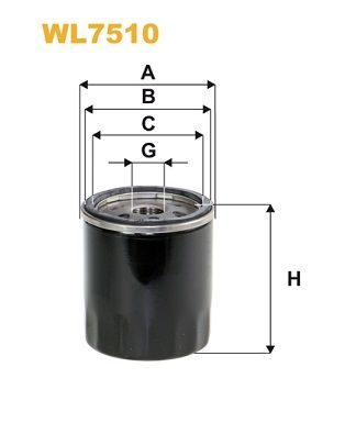 Оливний фільтр WIX FILTERS WL7510
