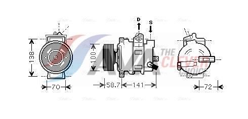 Компресор кондиціонера AVA QUALITY COOLING AIAK279 - zapix