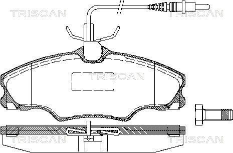 Гальмівні колодки дискові TRISCAN 811028002 - zapix