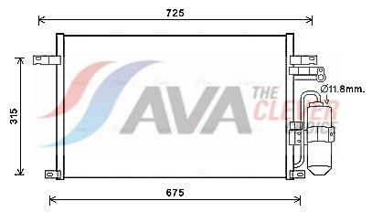 Радиатор кондиционера AVA QUALITY COOLING DW5137D