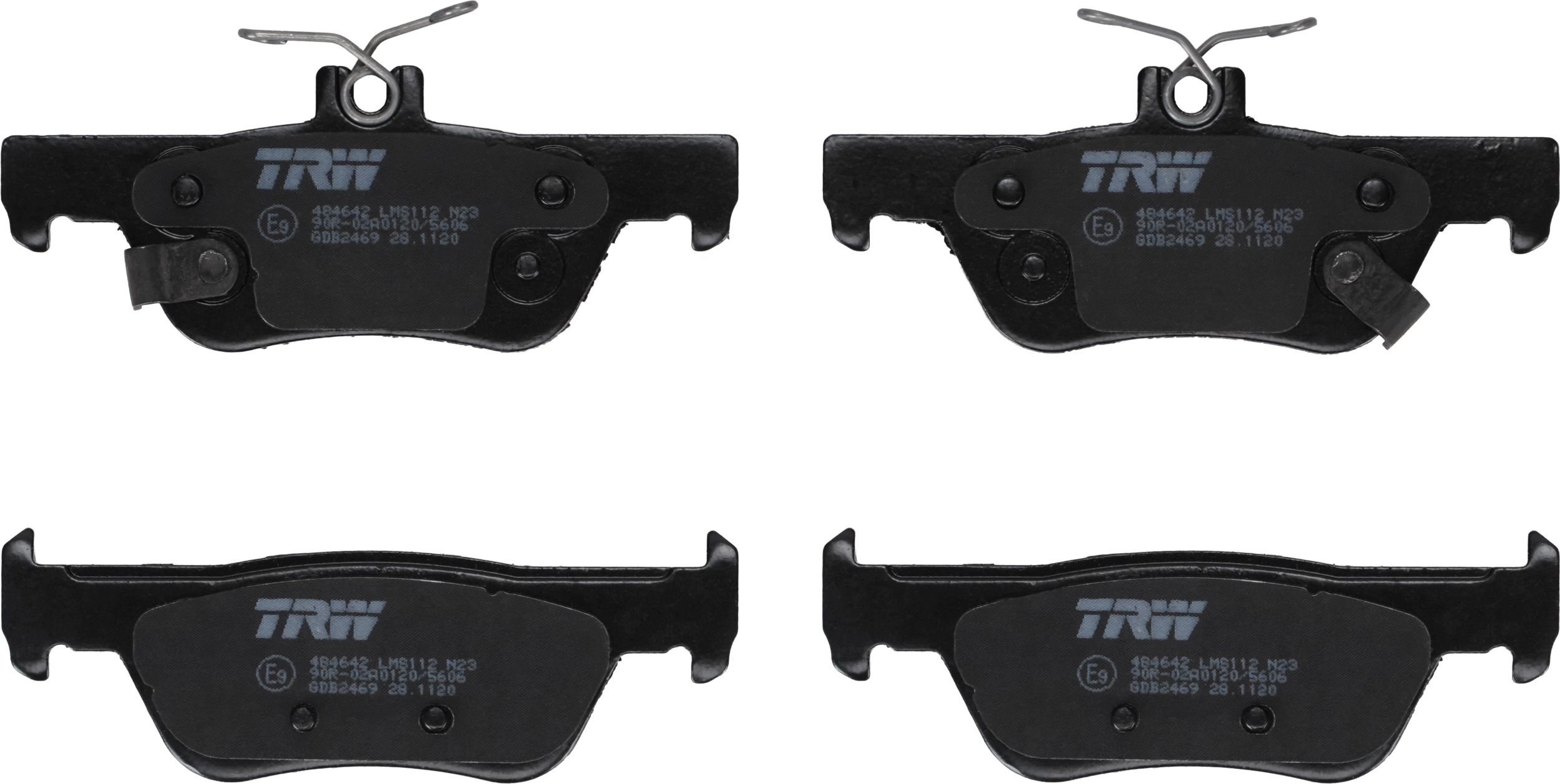 Гальмівні колодки дискові TRW GDB2469 - zapix