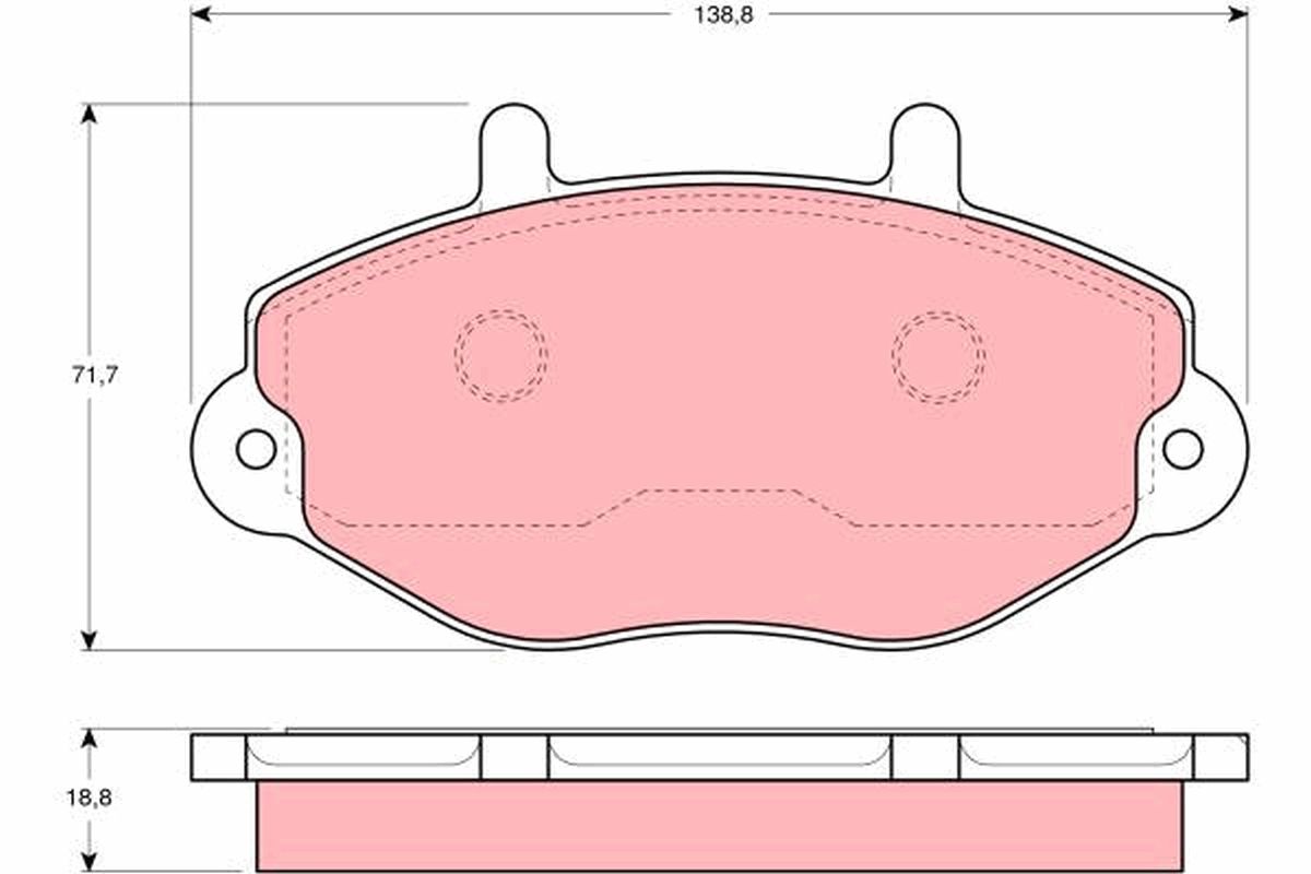 Гальмівні колодки дискові TRW GDB1080