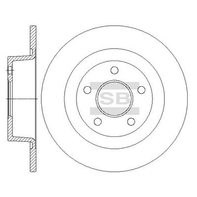 Гальмівний диск HI-Q SD5310 - zapix