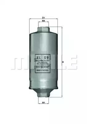 Паливний фільтр MAHLE KL59 - zapix