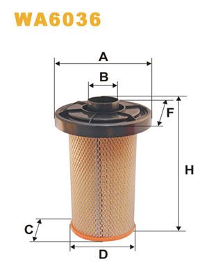 Повітряний фільтр WIX FILTERS WA6036