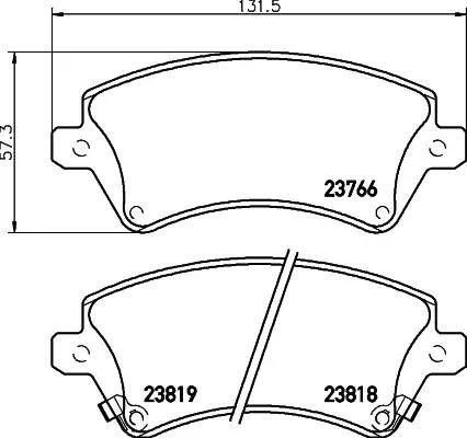 Гальмівні колодки дискові NISSHINBO NP1049 - zapix