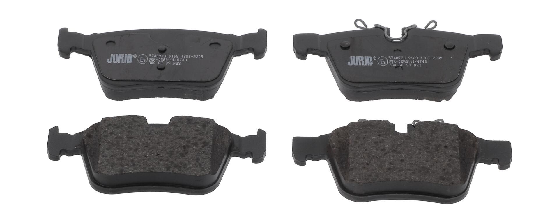 Гальмівні колодки дискові JURID 574097J - zapix