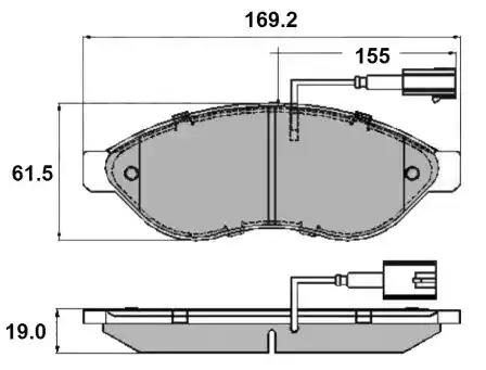 Гальмівні колодки дискові NATIONAL NP2285 - zapix