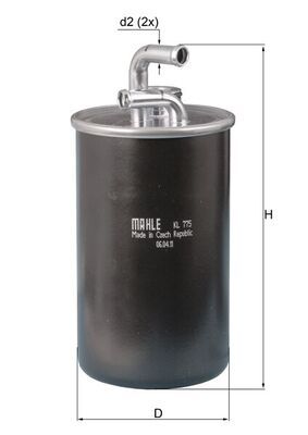 Паливний фільтр MAHLE KL775 - zapix
