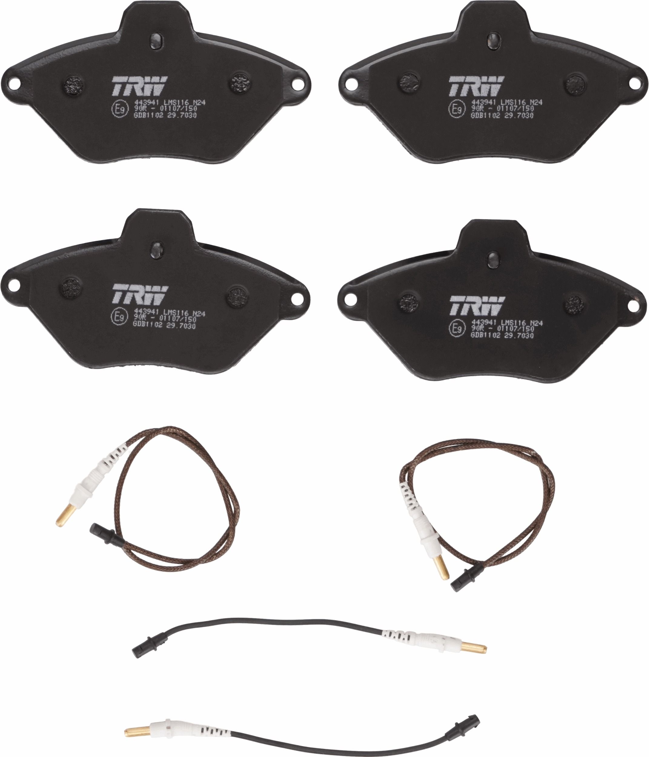 Гальмівні колодки дискові TRW GDB1102 - zapix
