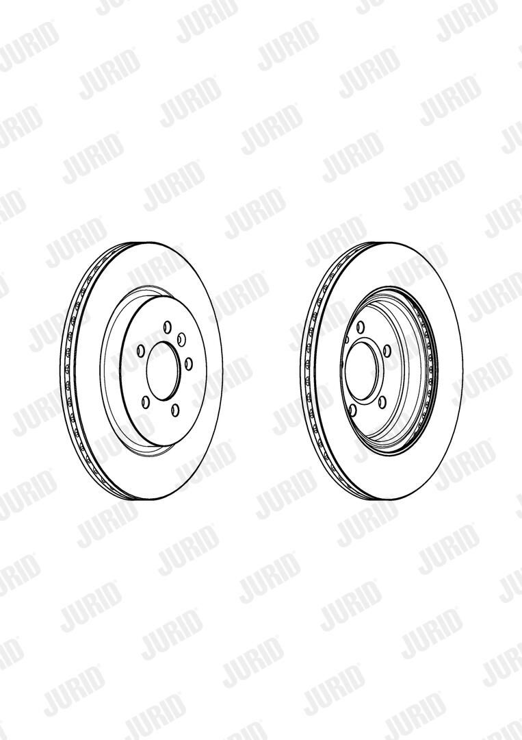 Гальмівний диск JURID 562975JC - zapix