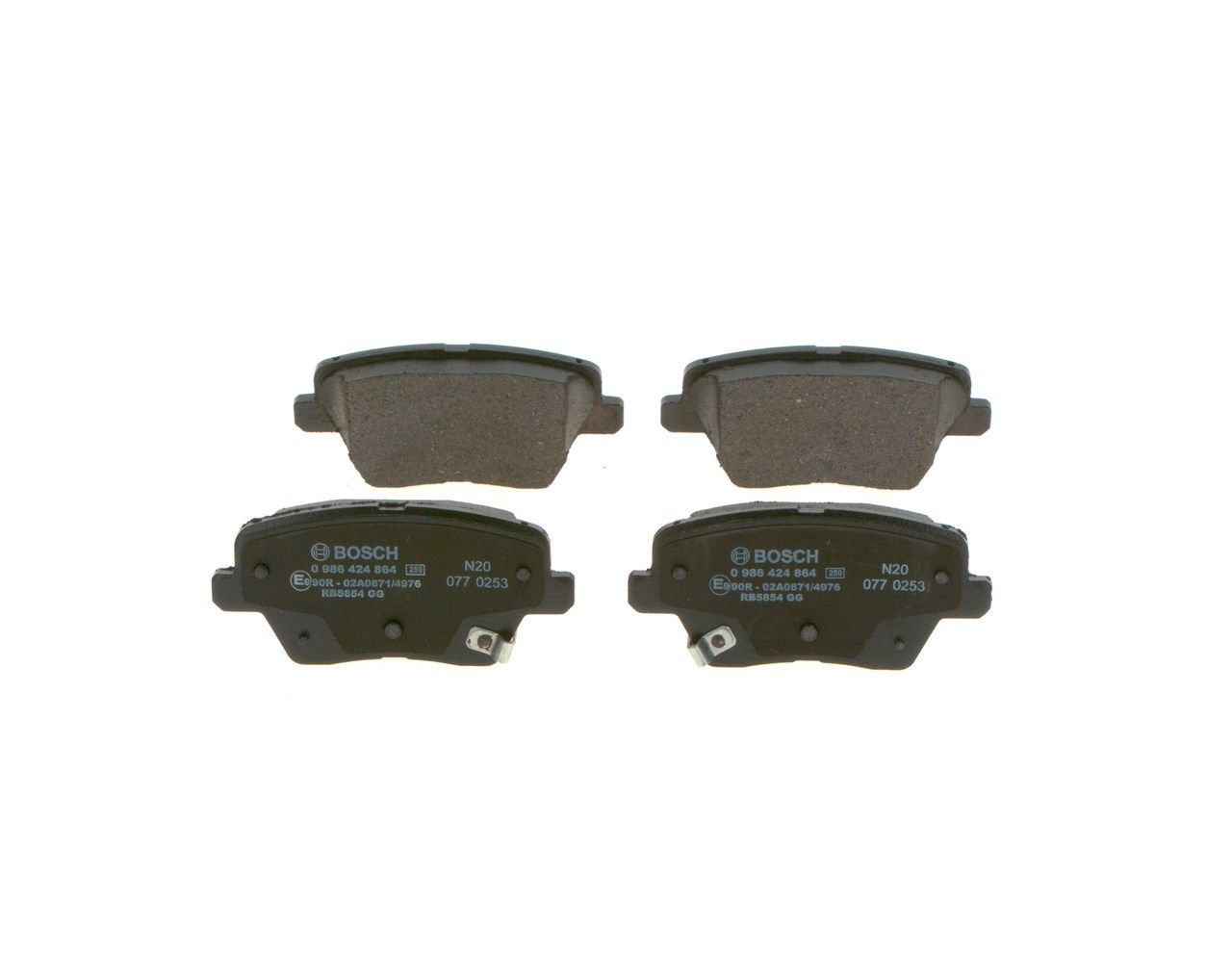Гальмівні колодки дискові BOSCH 0986424864 - zapix