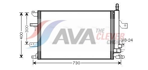 Радіатор кондиціонера AVA QUALITY COOLING VO5138D - zapix
