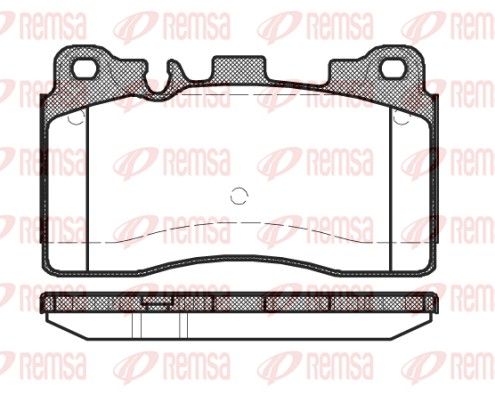 Гальмівні колодки дискові REMSA 145400 - zapix