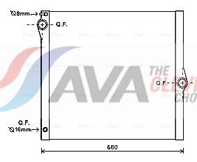 Радіатор охолодження двигуна AVA QUALITY COOLING BWA2436 - zapix